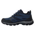 Navy-Dark Steel - Side - Regatta Mens Holcombe 3 Low Walking Boots