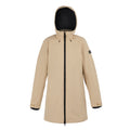 Warm Taupe-Black - Front - Regatta Womens-Ladies Denbury V 3 in 1 Waterproof Jacket