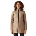 Warm Taupe-Black - Pack Shot - Regatta Womens-Ladies Denbury V 3 in 1 Waterproof Jacket