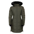 Dark Khaki - Side - Dare 2B Womens-Ladies Striking IIII Mid Length Padded Jacket