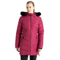 Hydrangea Pink - Back - Dare 2B Womens-Ladies Striking IIII Mid Length Padded Jacket