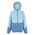 Clear Sky-Coronet Blue - Front - Regatta Childrens-Kids Dissolver IX Marl Full Zip Fleece Jacket