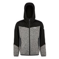 Mineral Grey-Black - Front - Regatta Childrens-Kids Dissolver IX Marl Full Zip Fleece Jacket