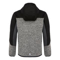 Mineral Grey-Black - Back - Regatta Childrens-Kids Dissolver IX Marl Full Zip Fleece Jacket