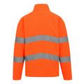 Orange - Back - Regatta Unisex Adult Pro Contract Thor High-Vis Fleece Jacket