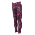 Deep Plum - Side - Regatta Childrens-Kids Barlia Marble Winter Leggings