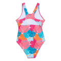 Multicoloured - Back - Regatta Girls Katrisse Tropical Leaves One Piece Swimsuit