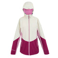 Light Vanilla-Beaujolais-Lilas - Front - Regatta Womens-Ladies Raddick III Waterproof Jacket