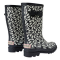 Black - Back - Regatta Womens-Ladies Orla Kiely Jasmine Flower Quarter Wellington Boots