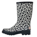 Black - Side - Regatta Womens-Ladies Orla Kiely Jasmine Flower Quarter Wellington Boots