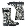 Black - Close up - Regatta Womens-Ladies Orla Kiely Jasmine Flower Quarter Wellington Boots