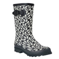 Black - Front - Regatta Womens-Ladies Orla Kiely Jasmine Flower Quarter Wellington Boots