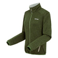 Nephrite Green-Light Vanilla - Side - Regatta Womens-Ladies Newhill II Full Zip Fleece Jacket