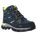 Navy-Lime Punch - Front - Regatta Childrens-Kids Holcombe III Walking Boots