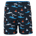 Navy - Back - Regatta Boys Skander III Boat Swim Shorts