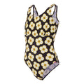 Black - Side - Regatta Girls Orla Kiely Spinning Flower One Piece Swimsuit