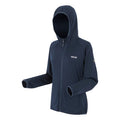 Navy - Side - Regatta Womens-Ladies Huntdale Fleece Jacket