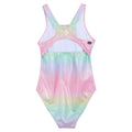 Multicoloured - Back - Regatta Girls Katrisse Mermaid Shimmer One Piece Swimsuit