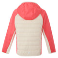 Light Vanilla-Peach Bloom - Back - Regatta Childrens-Kids Kielder IX Hybrid Jacket