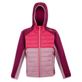 Lilas-Pop-Beaujolais - Front - Regatta Childrens-Kids Kielder IX Hybrid Jacket