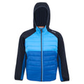 Olympian Blue-Elysium Blue-Navy - Front - Regatta Childrens-Kids Kielder IX Hybrid Jacket