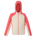 Light Vanilla-Peach Bloom - Front - Regatta Childrens-Kids Kielder IX Hybrid Jacket