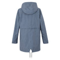 Chambray-Dark Denim - Back - Regatta Womens-Ladies Navaeh Contrast Zip Waterproof Jacket