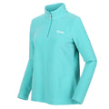 Turquoise - Pack Shot - Regatta Great Outdoors Womens-Ladies Sweetheart 1-4 Zip Fleece Top