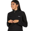 Black - Back - Regatta Great Outdoors Womens-Ladies Sweetheart 1-4 Zip Fleece Top