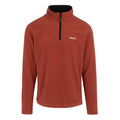 Red Ochre - Front - Regatta Great Outdoors Mens Thompson Half Zip Fleece Top