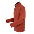 Red Ochre - Side - Regatta Great Outdoors Mens Thompson Half Zip Fleece Top