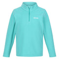 Turquoise - Front - Regatta Great Outdoors Childrens-Kids Hot Shot II Half Zip Fleece Top