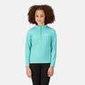 Turquoise - Back - Regatta Great Outdoors Childrens-Kids Hot Shot II Half Zip Fleece Top