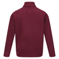 Burgundy - Side - Regatta Great Outdoors Childrens-Kids Hot Shot II Half Zip Fleece Top