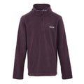 Deep Plum - Front - Regatta Great Outdoors Childrens-Kids Hot Shot II Half Zip Fleece Top