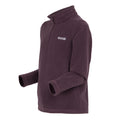 Deep Plum - Side - Regatta Great Outdoors Childrens-Kids Hot Shot II Half Zip Fleece Top