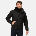 Black-Ash - Side - Regatta Dover Waterproof Windproof Jacket (Thermo-Guard Insulation)