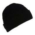 Black - Back - Regatta Unisex Fully Ribbed Winter Watch Cap - Hat