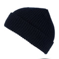 Navy - Side - Regatta Unisex Fully Ribbed Winter Watch Cap - Hat