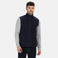 Dark Navy - Back - Regatta Unisex Haber II Full-Zip Bodywarmer Fleece Anti-Pill Jacket (250 GSM)