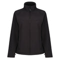 All Black - Front - Regatta Ladies Uproar Softshell Wind Resistant Jacket