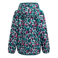 Bleached Aqua - Back - Regatta Great Outdoors Childrens-Kids Printed Lever Waterproof Packaway Jacket