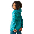 Tahoe Blue - Back - Regatta Great Outdoors Childrens-Kids Pack It Jacket III Waterproof Packaway Black