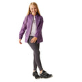 Sunset Purple - Side - Regatta Great Outdoors Childrens-Kids Pack It Jacket III Waterproof Packaway Black