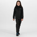 Black - Pack Shot - Regatta Great Outdoors Childrens-Kids Pack It Jacket III Waterproof Packaway Black