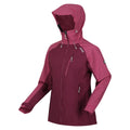 Amaranth-Viola - Side - Regatta Womens-Ladies Birchdale Shell Waterproof Jacket