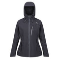 Seal Grey-White - Front - Regatta Womens-Ladies Birchdale Shell Waterproof Jacket