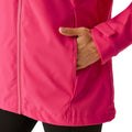 Pink Potion-White - Lifestyle - Regatta Womens-Ladies Birchdale Shell Waterproof Jacket