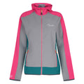 Cyber Pink-Ash Grey - Front - Dare2B Womens-Ladies Duality Softshell Jacket