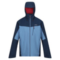 Coronet Blue-Moonlight Denim - Front - Regatta Mens Birchdale Waterproof Hooded Jacket